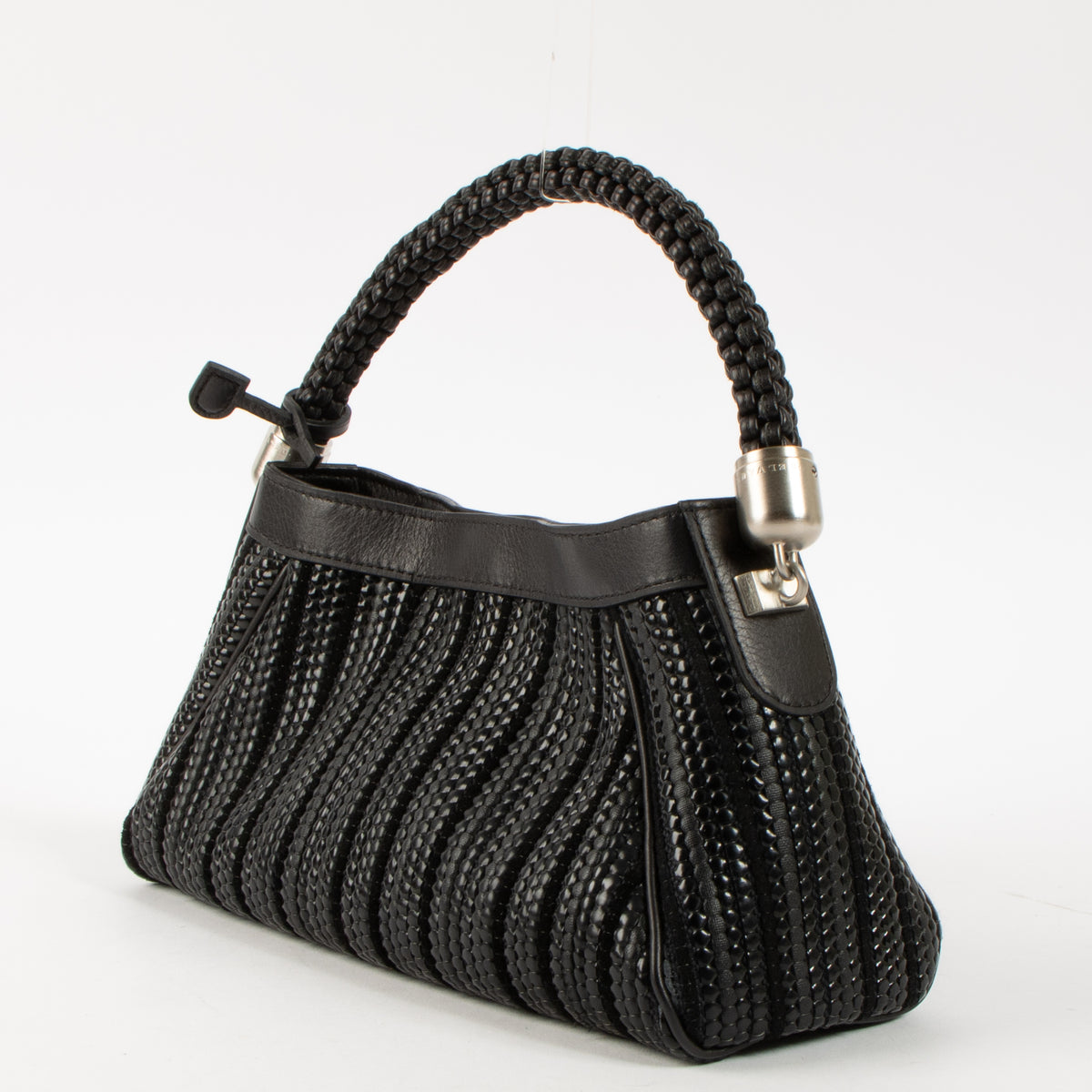 Shop this authentic Delvaux Black Toile de Cuir Gelato Bag Pre-Loved on Labellov.com