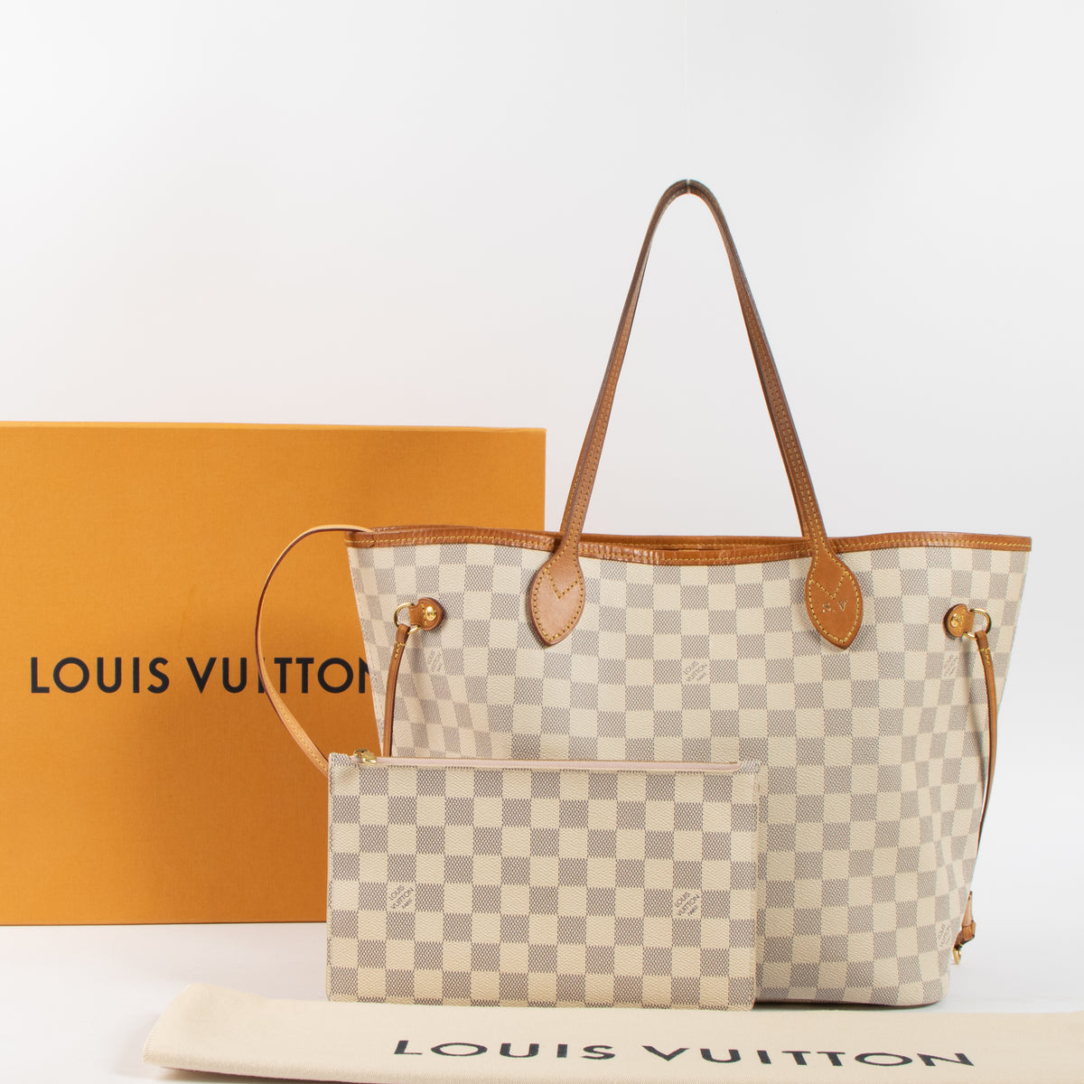 Shop this authentic Louis Vuitton Damier Azur Neverfull MM Bag Pre-Loved on Labellov.com
