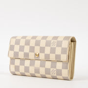 Shop this authentic Louis Vuitton Damier Azur Sarah Wallet Pre-Loved on Labellov.com