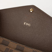 Shop this authentic Louis Vuitton Damier Ebene Sarah Wallet Pre-Loved on Labellov.com