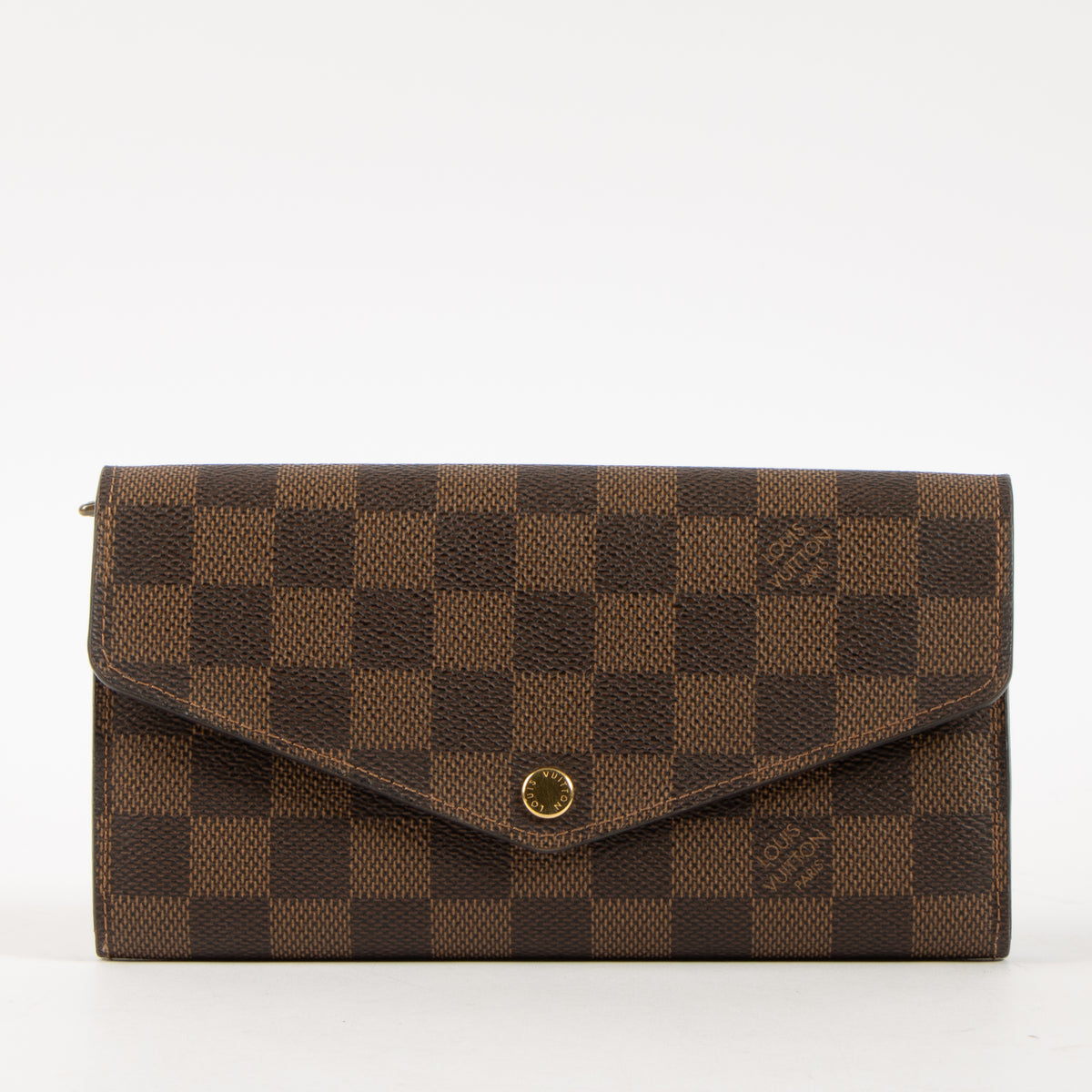 Shop this authentic Louis Vuitton Damier Ebene Sarah Wallet Pre-Loved on Labellov.com