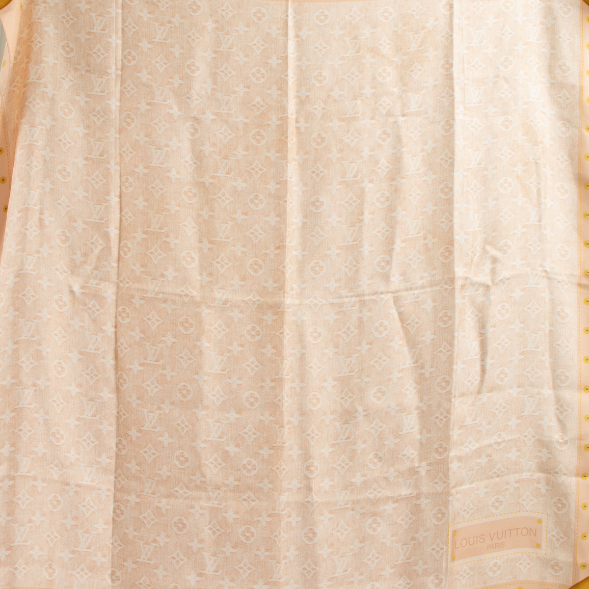 Shop this authentic Louis Vuitton Monogram Trunk Square Scarf Pre-Loved on Labellov.com