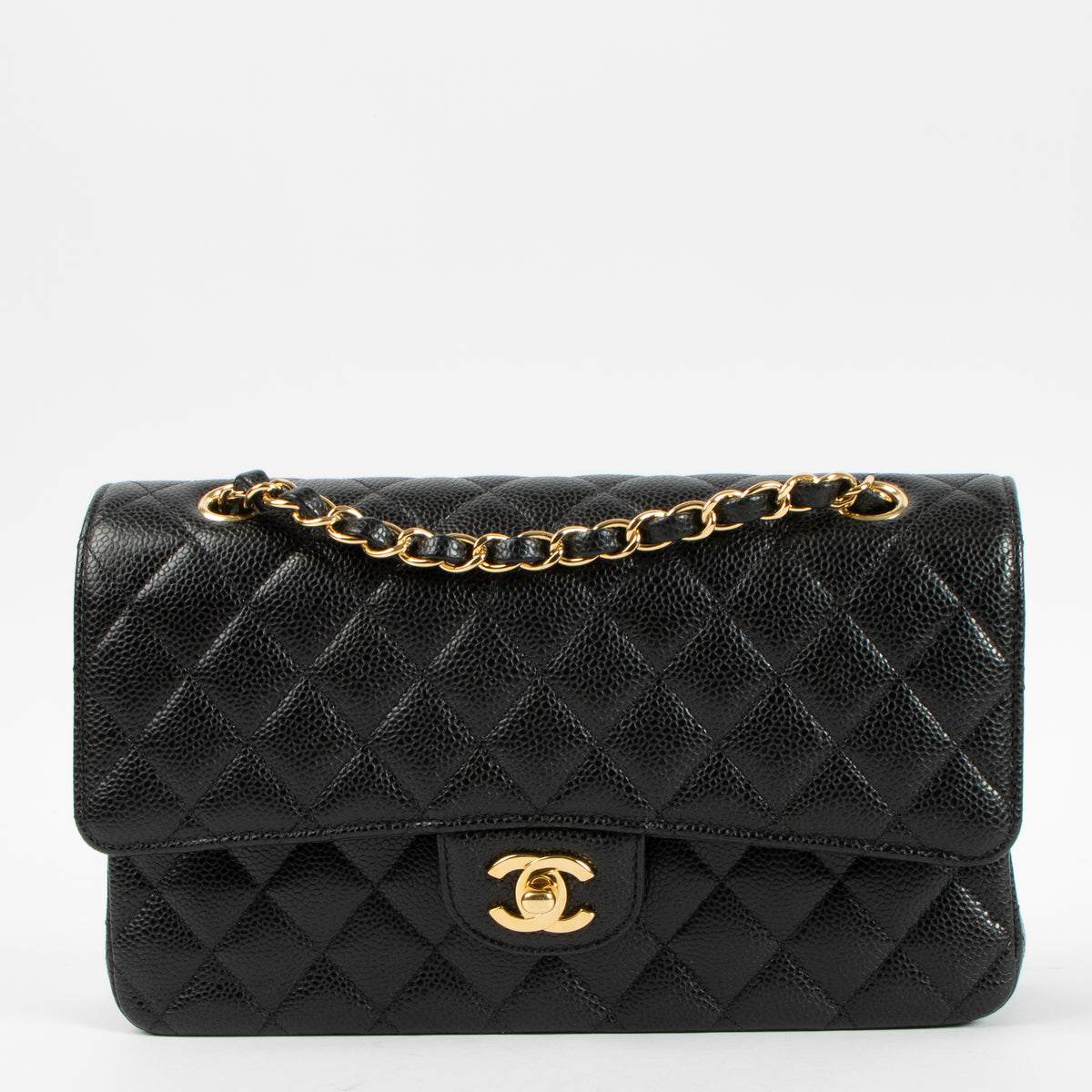 Shop this authentic luxury Chanel Black Caviar Medium Classic 11.12 Handbag Pre-Loved on Labellov.com