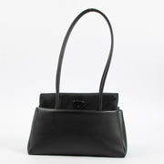 Shop this authentic luxury Prada Black Leather/Nylon Passage Medium Shoulder Bag Pre-Loved on Labellov.com