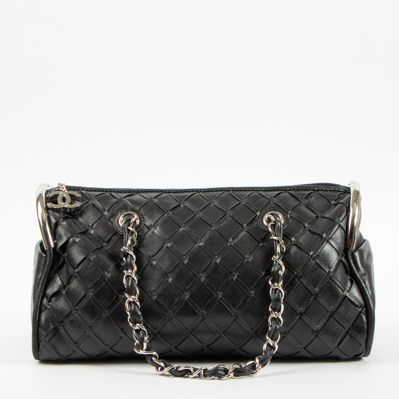 Chanel Black Ultimate Soft Sombrero Bowling Bag