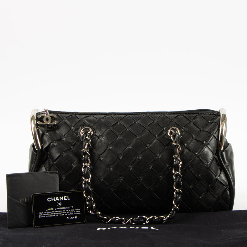 Chanel Black Ultimate Soft Sombrero Bowling Bag