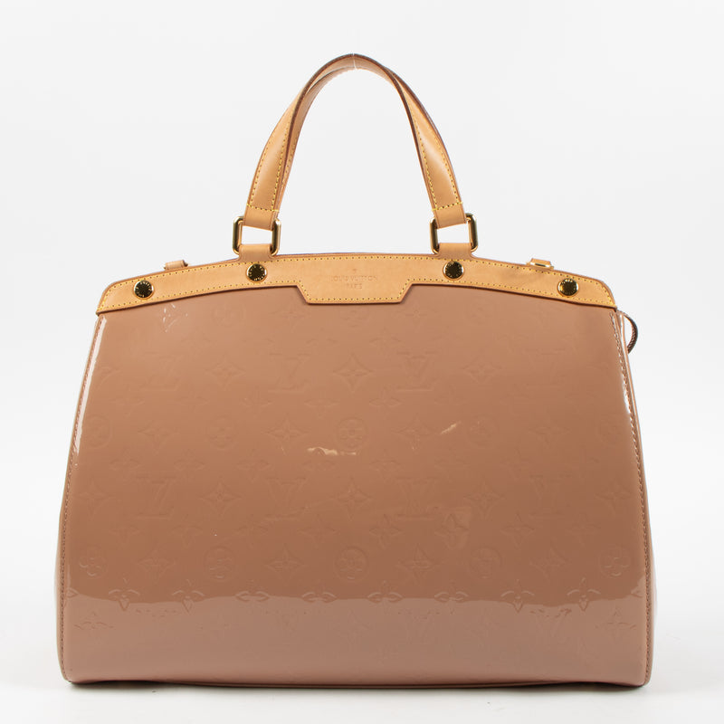 Shop this authentic Louis Vuitton Beige Poudre Monogram Vernis Brea GM Bag Pre-Loved on Labellov.com
