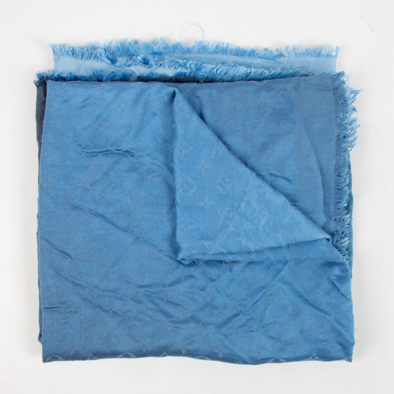 Louis Vuitton Blue Ombré Monogram Classic Shawl