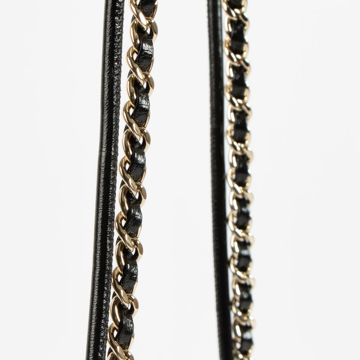 Chanel Black Shiny Lambskin Chanel 31 Mini Shopping Bag