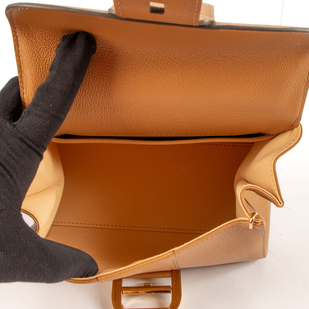 Shop this authentic Delvaux Vegetal Rodeo Calf Brillant Mini Bag pre-loved on Labellov.com