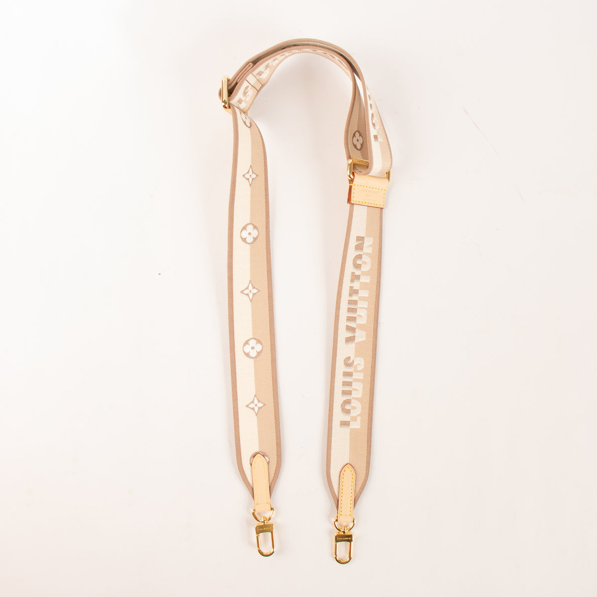 Louis Vuitton Beige Bandoulière Speedy Strap