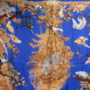 Shop this authentic Hermes Blue Silk 140 Shawl Pre-Loved on Labellov.com
