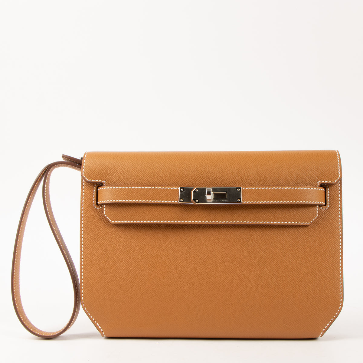 Shop this authentic Hermes Kelly Depeches 25 Gold Epsom PHW pre-loved on Labellov.com