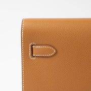 Shop this authentic Hermes Kelly Depeches 25 Gold Epsom PHW pre-loved on Labellov.com