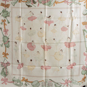 Shop this authentic Hermes La danse Beige Silk 90 Scarf Pre-Loved on Labellov.com
