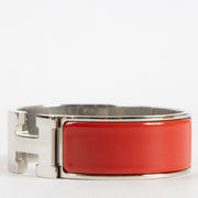 Shop this authentic Hermes Red Clic Clac H Bracelet Pre-Loved on Labellov.com