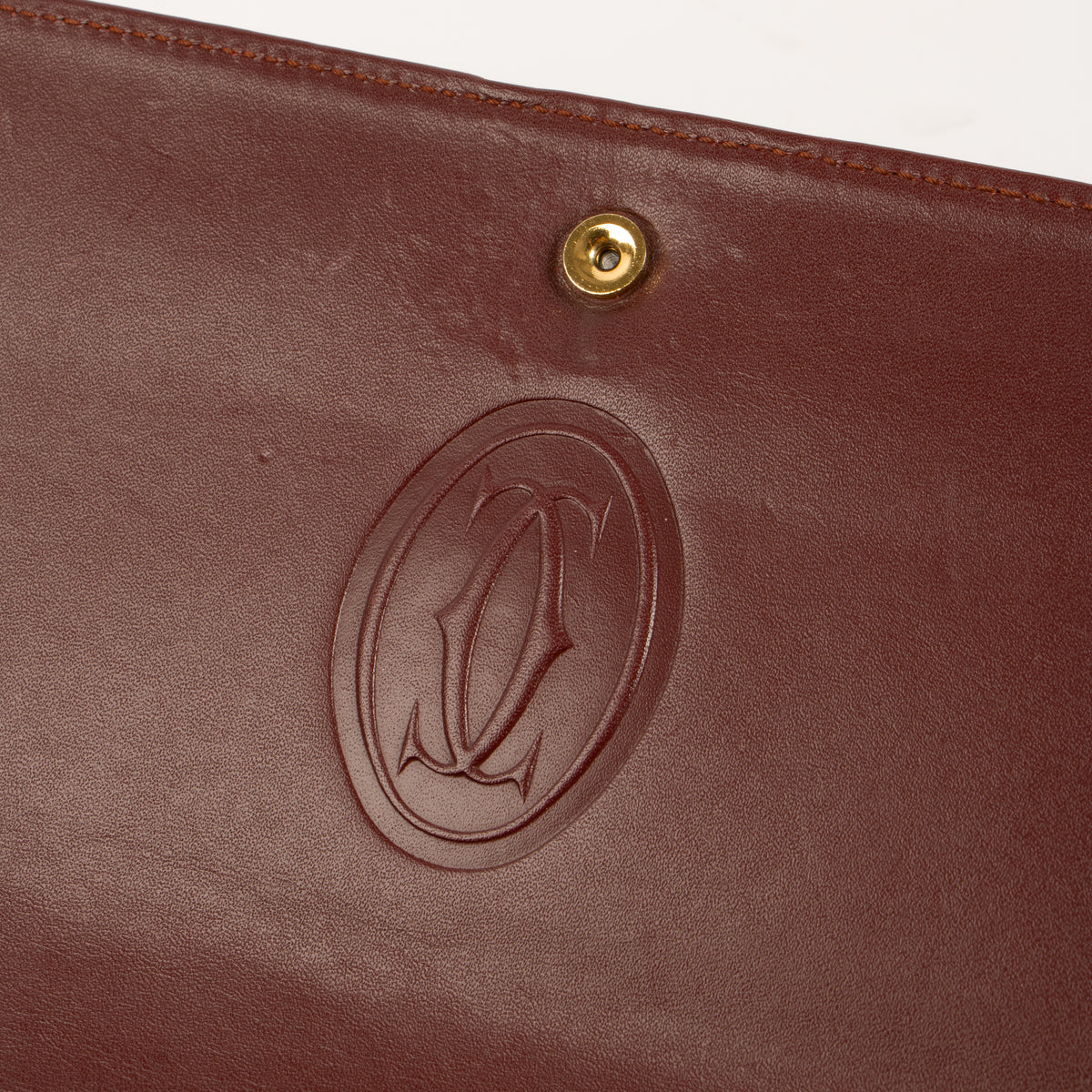 Shop this authentic Cartier Bordeaux C de Cartier Flap Bag Pre-Loved on Labellov.com