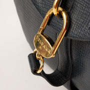 Shop the authentic Delvaux Blue Leather Cerceau Bag on Labellov.com.