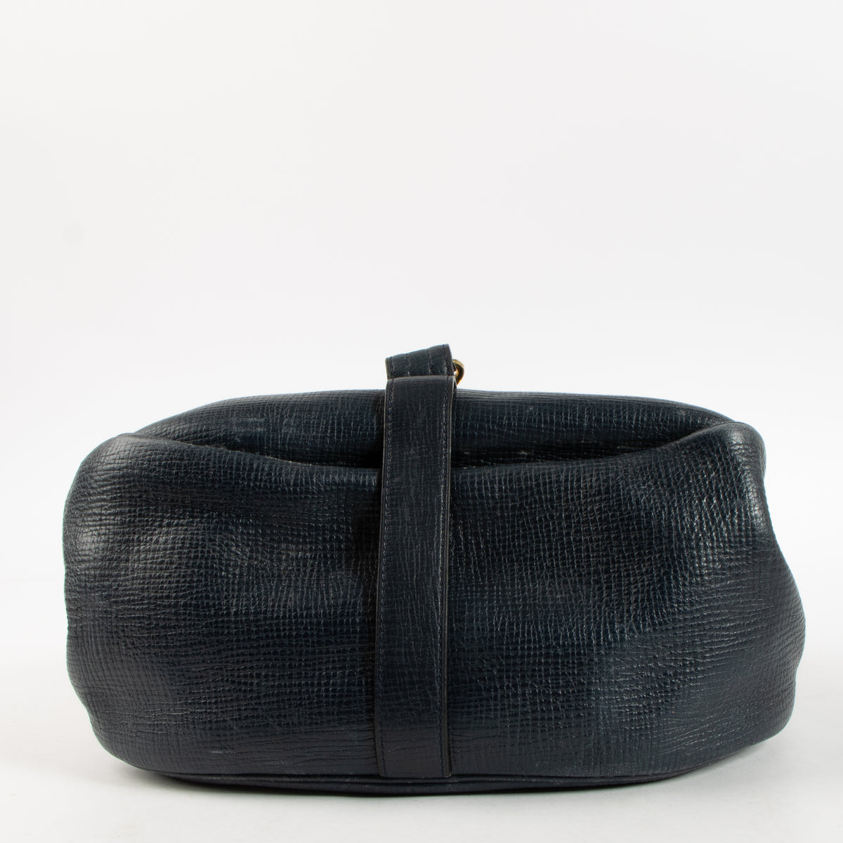 Shop the authentic Delvaux Blue Leather Cerceau Bag on Labellov.com.