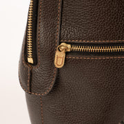 Shop this authentic Delvaux Brown Tissage Côtelé Azov Backpack Pre-Loved on Labellov.com