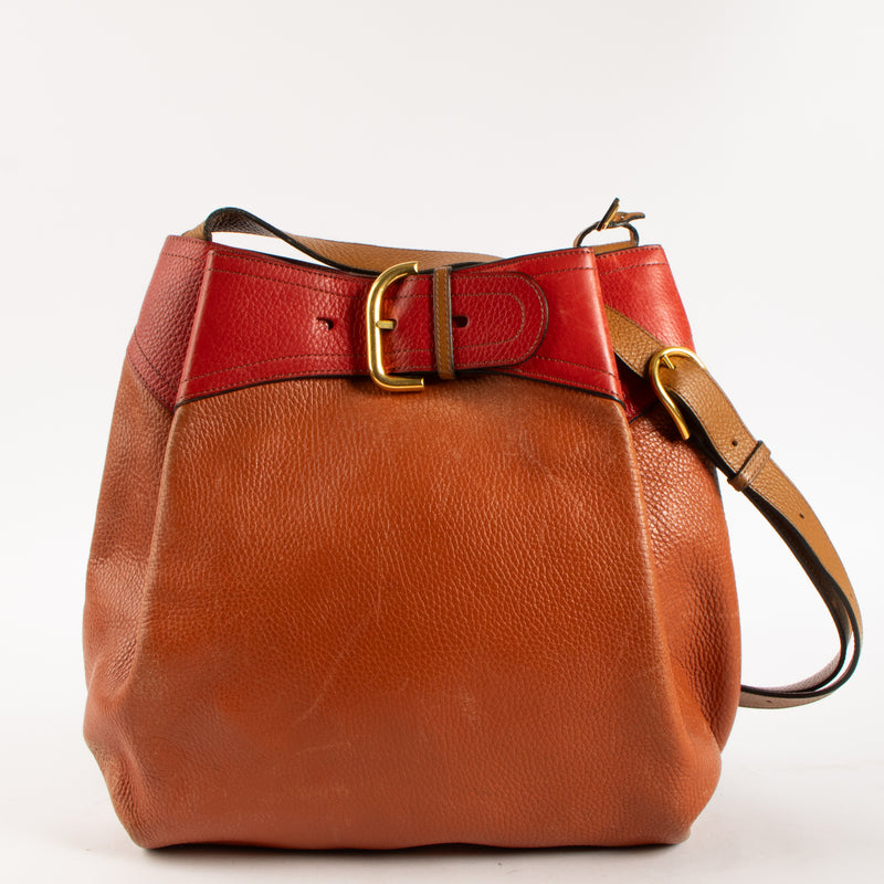 Delvaux Red Tricolor Nomade Bag