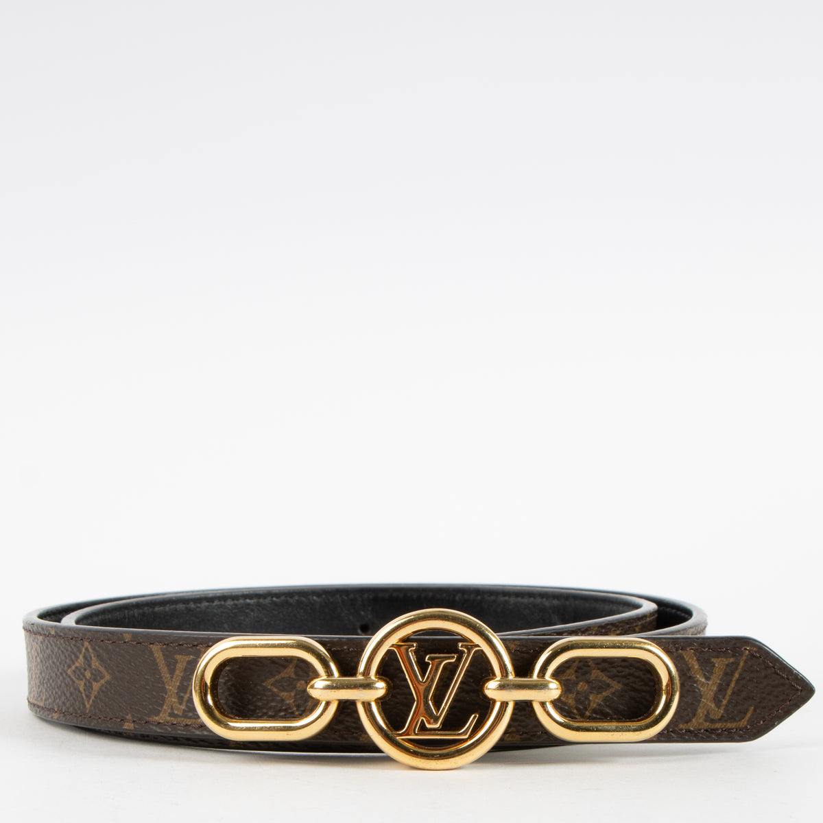 Shop this authentic Louis Vuitton Monogram Reversible Circle Prime 20mm Belt pre-loved on Labellov.com