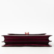 Shop this authentic Bulgari Fuchsia Karung Snakeskin Medium Serpenti Forever Bag pre-loved on Labellov.com