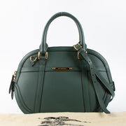 Shop this authentic Burberry Porosum Green Leather Knight Bag pre-loved on Labellov.com