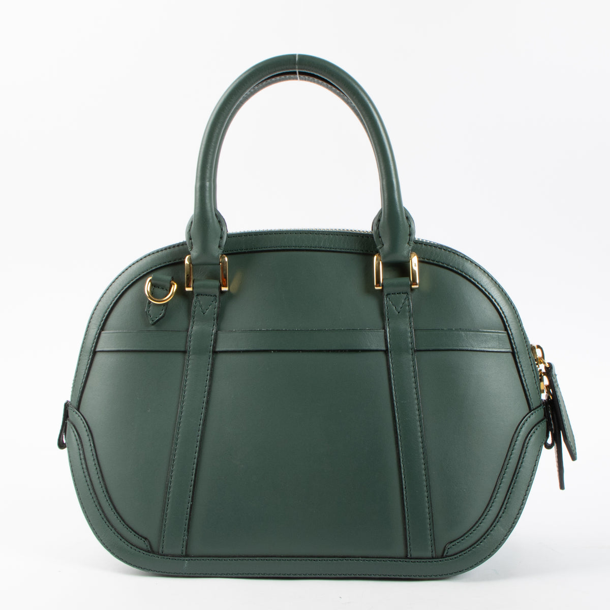 Shop this authentic Burberry Porosum Green Leather Knight Bag pre-loved on Labellov.com