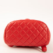 Shop this authentic Chanel Red Lambskin Urban Backpack pre-loved on Labellov.com