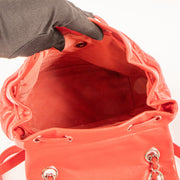 Shop this authentic Chanel Red Lambskin Urban Backpack pre-loved on Labellov.com