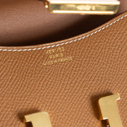 Shop this authentic Hermes Constance Slim Wallet Gold Evercolor GHW Pre-Loved on Labellov.com