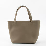 Shop this authentic The Row Taupe Calfskin Parker Small Tote Bag pre-loved on Labellov.com