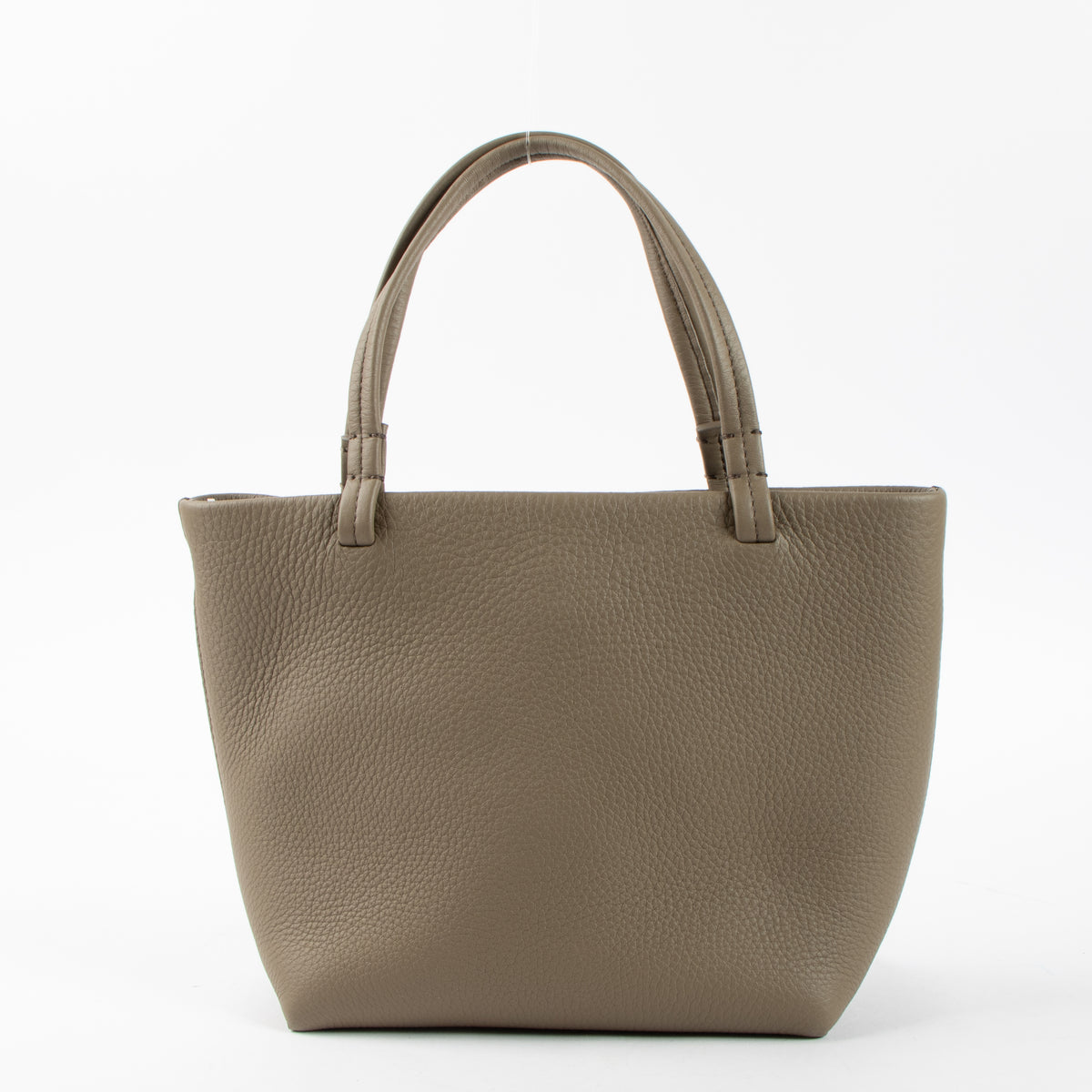 Shop this authentic The Row Taupe Calfskin Parker Small Tote Bag pre-loved on Labellov.com