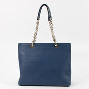 Shop this authentic Christian Dior Blue Cannage UltraDior Medium Tote Bag pre-loved on Labellov.com