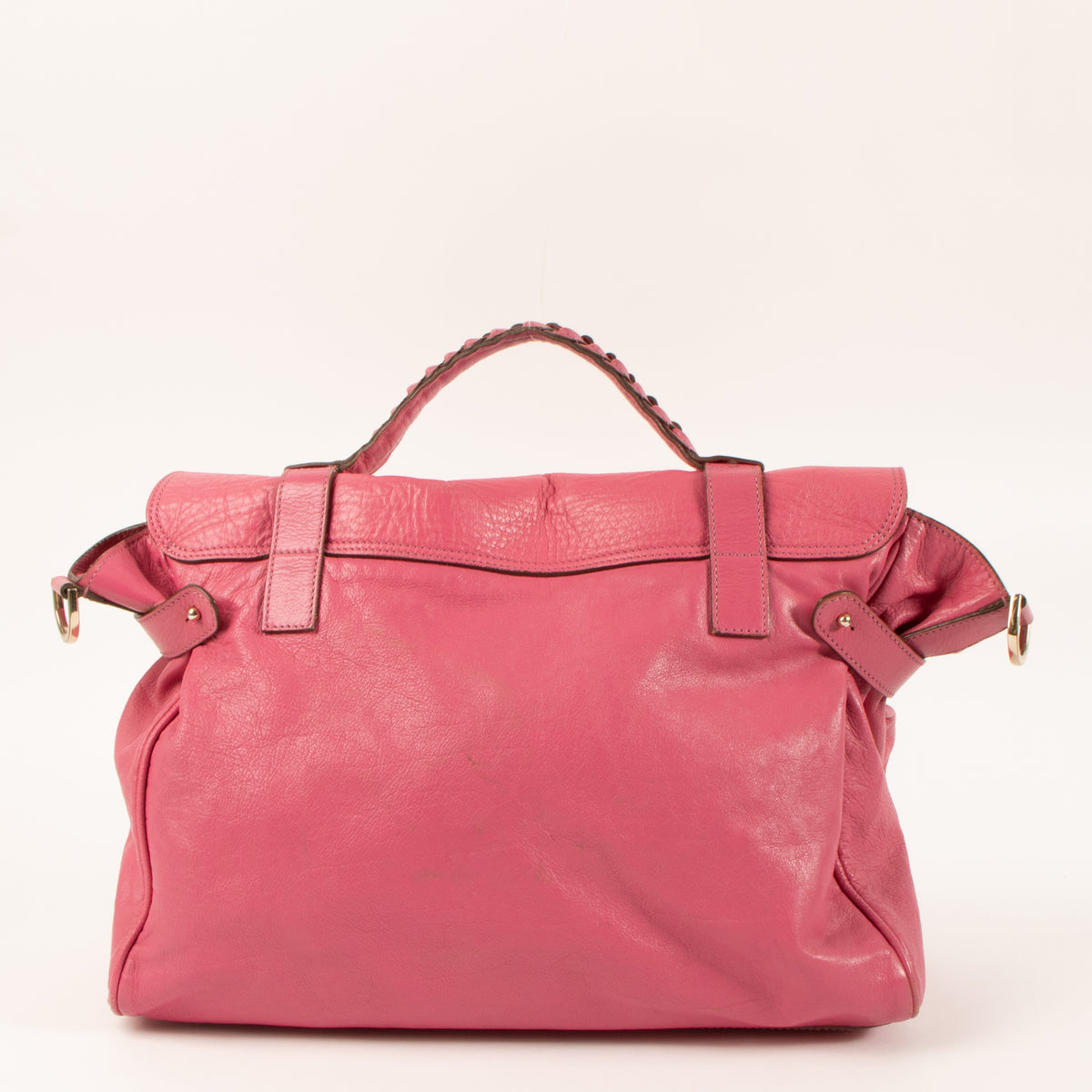 Shop this authentic Mulberry Pink Leather Alexa Oversized Bag pre-loved on labellov.com