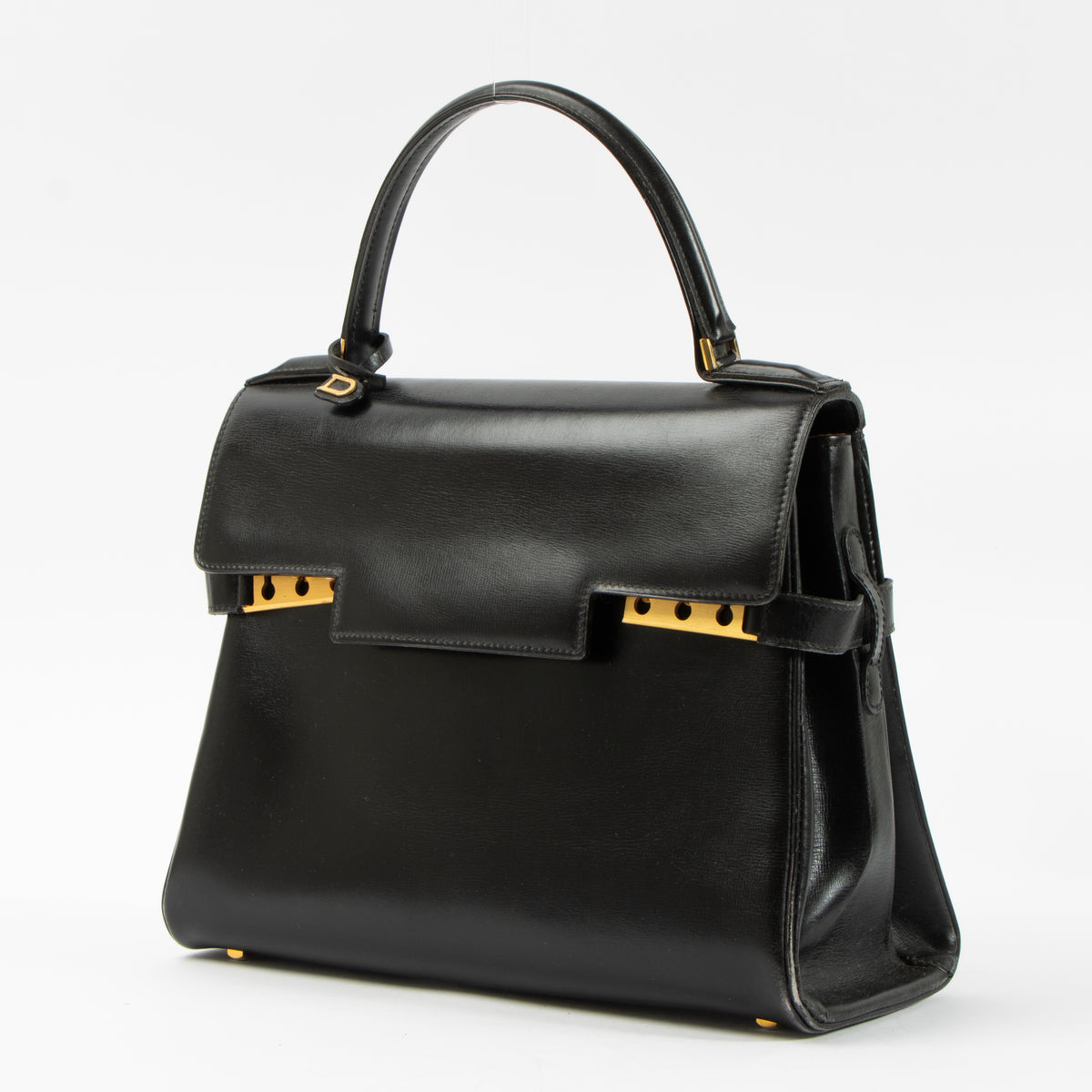 Shop this authentic Delvaux Black Box Calf Tempête MM Bag pre-loved on Labellov.com