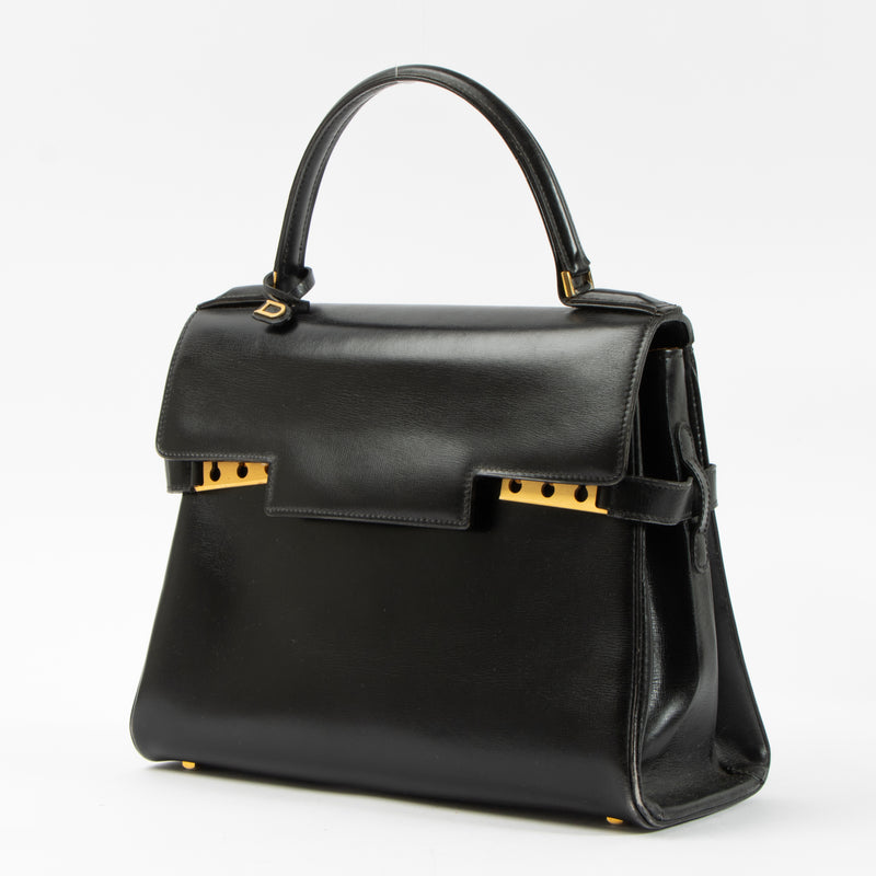 Shop this authentic Delvaux Black Box Calf Tempête MM Bag pre-loved on Labellov.com