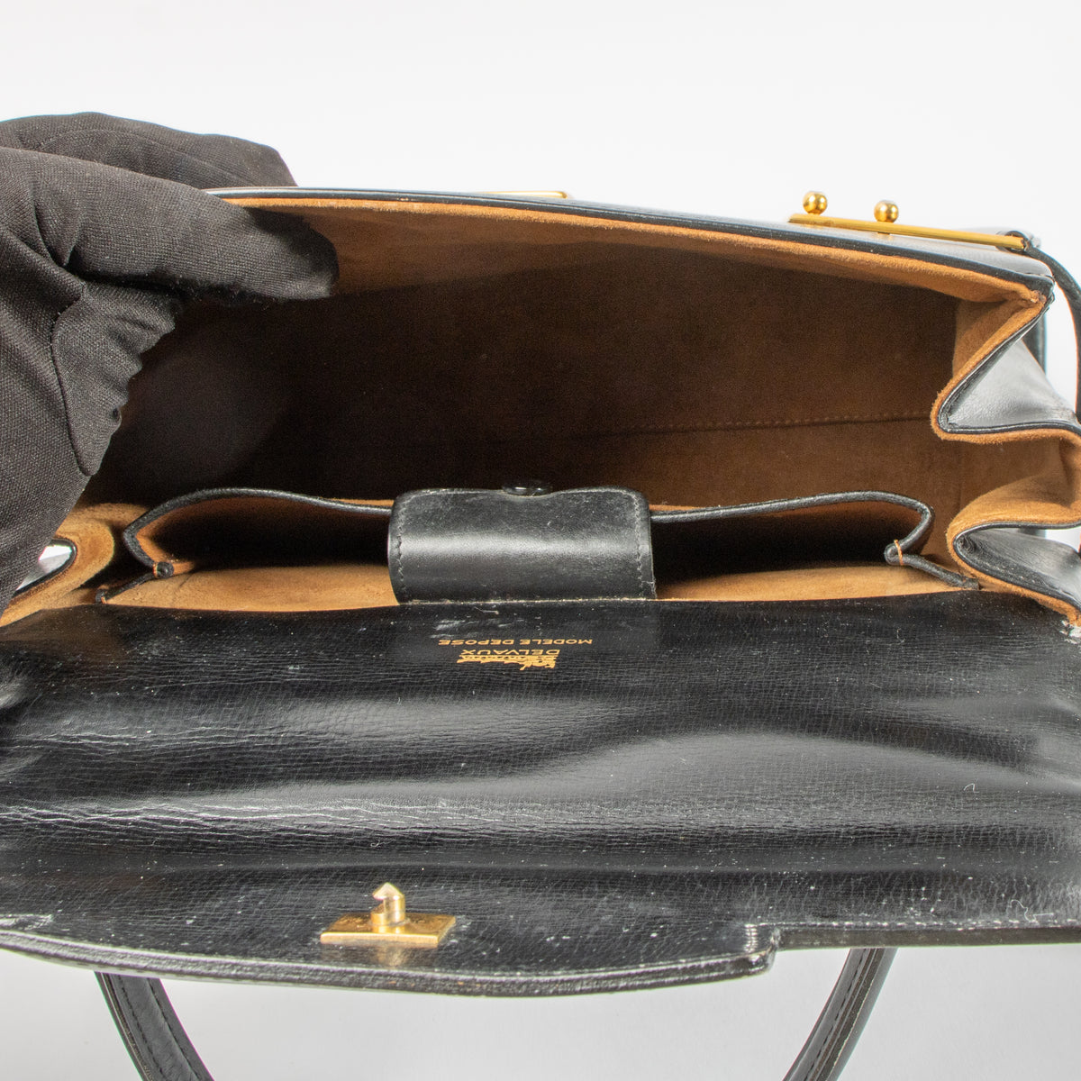 Shop this authentic Delvaux Black Box Calf Tempête MM Bag pre-loved on Labellov.com