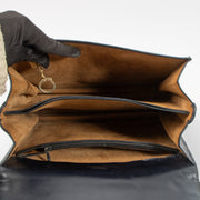 Shop this authentic Delvaux Vintage Blue Box Calf Shoulder bag pre-loved on Labellov.com