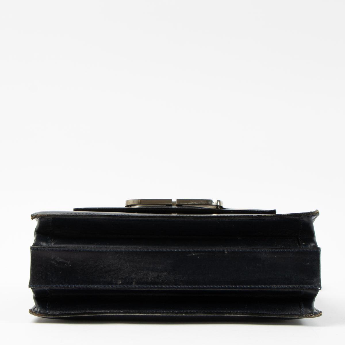 Shop this authentic Delvaux Vintage Blue Box Calf Shoulder bag pre-loved on Labellov.com