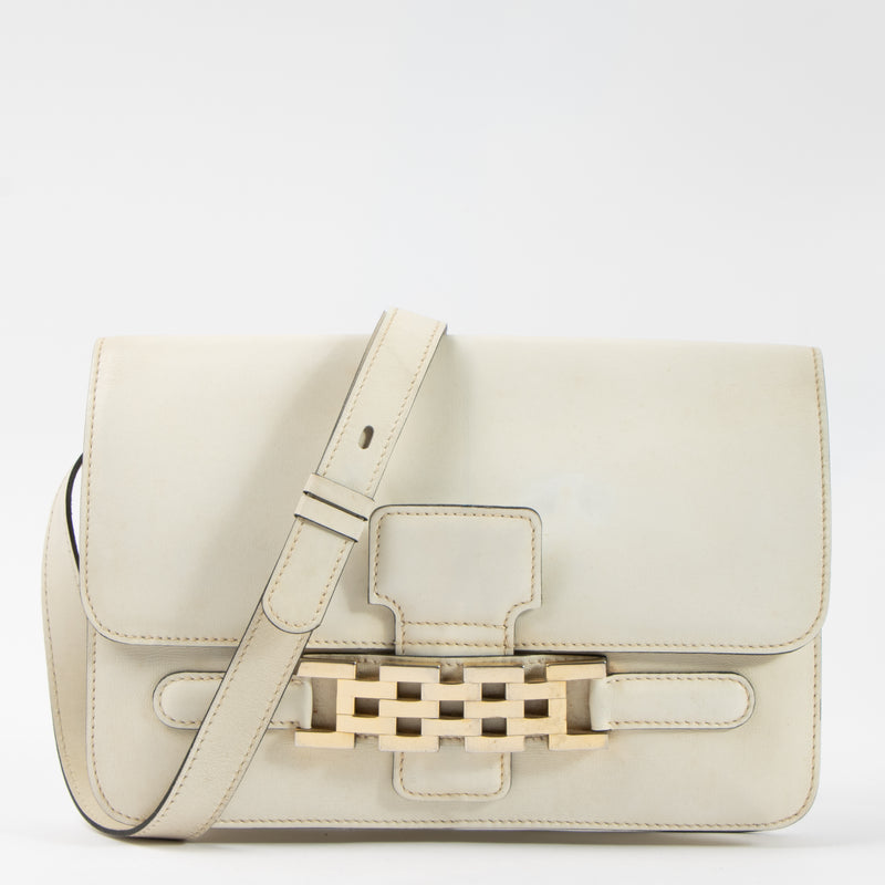 Shop this authentic Delvaux Vintage White Shoulder Bag pre-loved on Labellov.com
