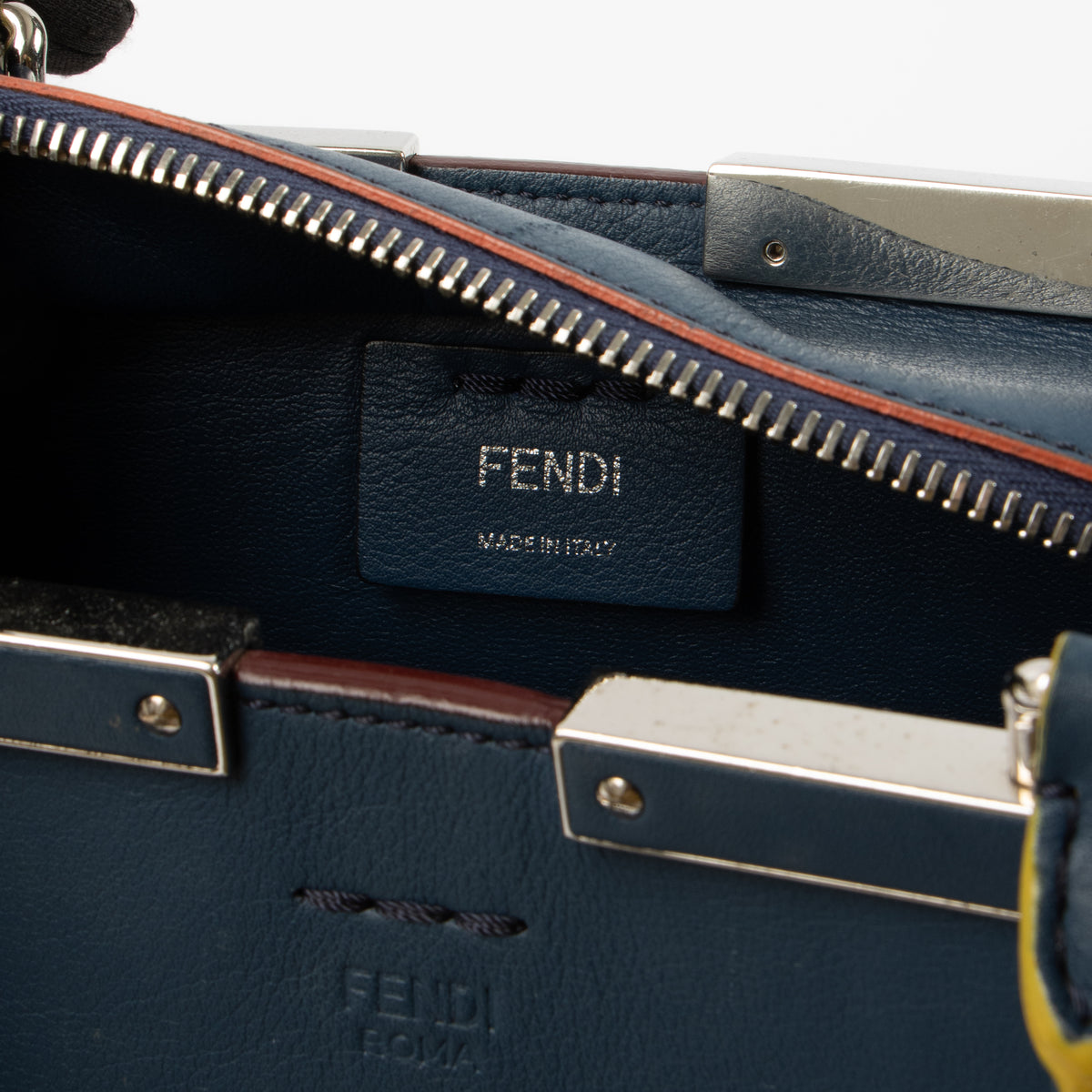Shop this authentic Fendi Blue Leather 3Jours Top Handle Bag pre-loved on labellov.com