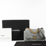 Shop the authentic Chanel Grey Small Chanel 19 Bag second hand on Labellov.com!