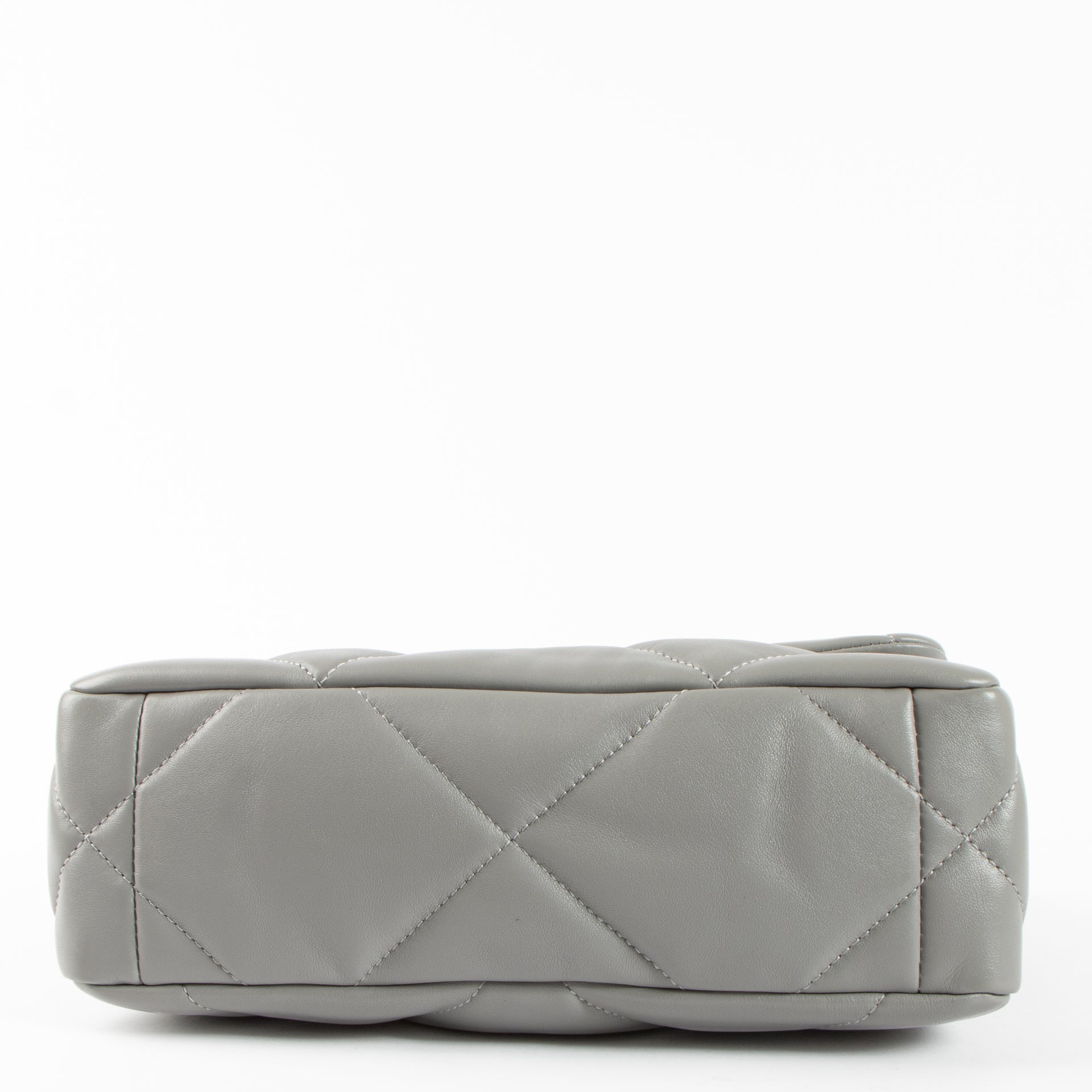Shop the authentic Chanel Grey Small Chanel 19 Bag second hand on Labellov.com!