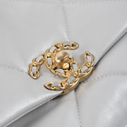 Shop the authentic Chanel Grey Small Chanel 19 Bag second hand on Labellov.com!
