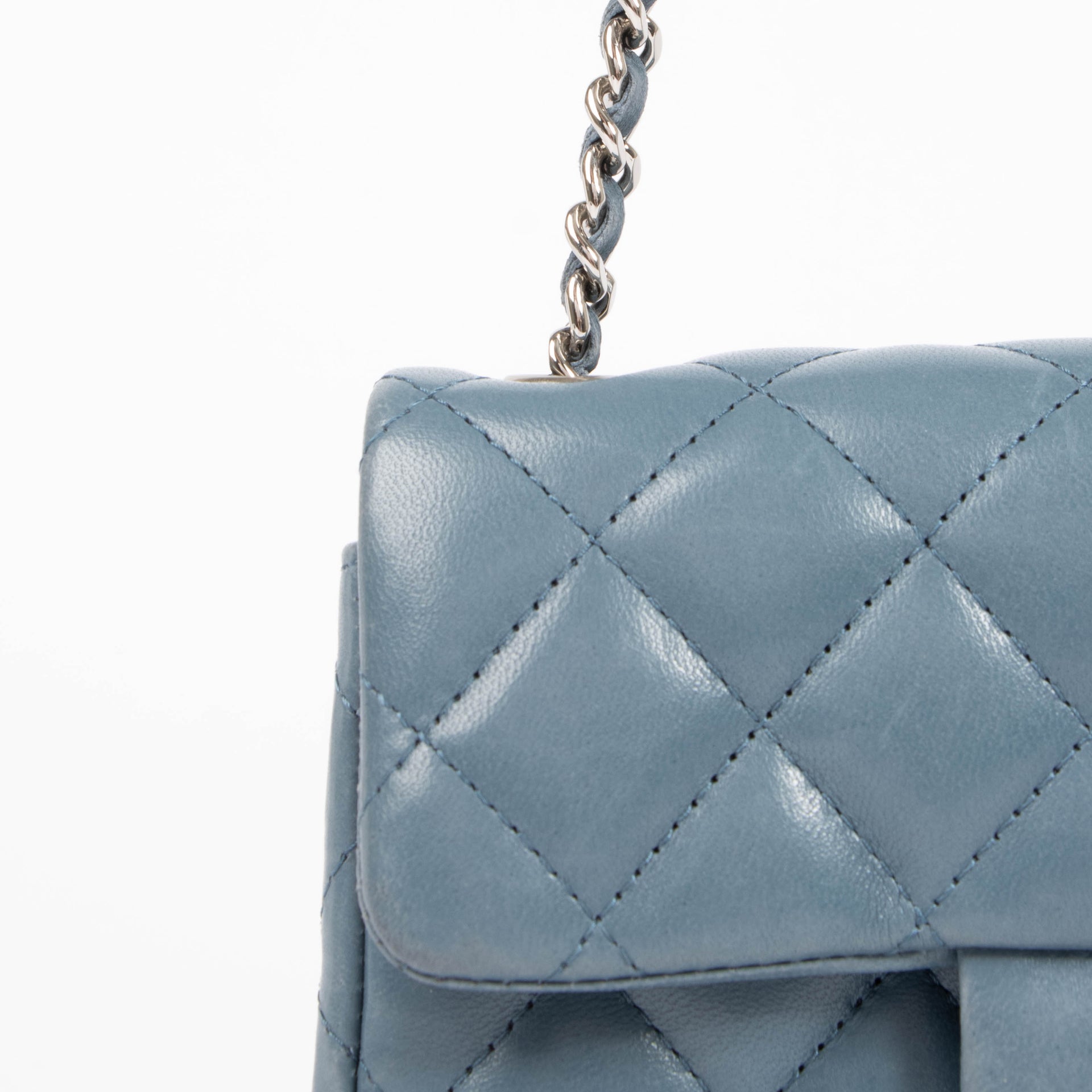 Chanel Denim Blue Classic Extra Mini Flap Bag