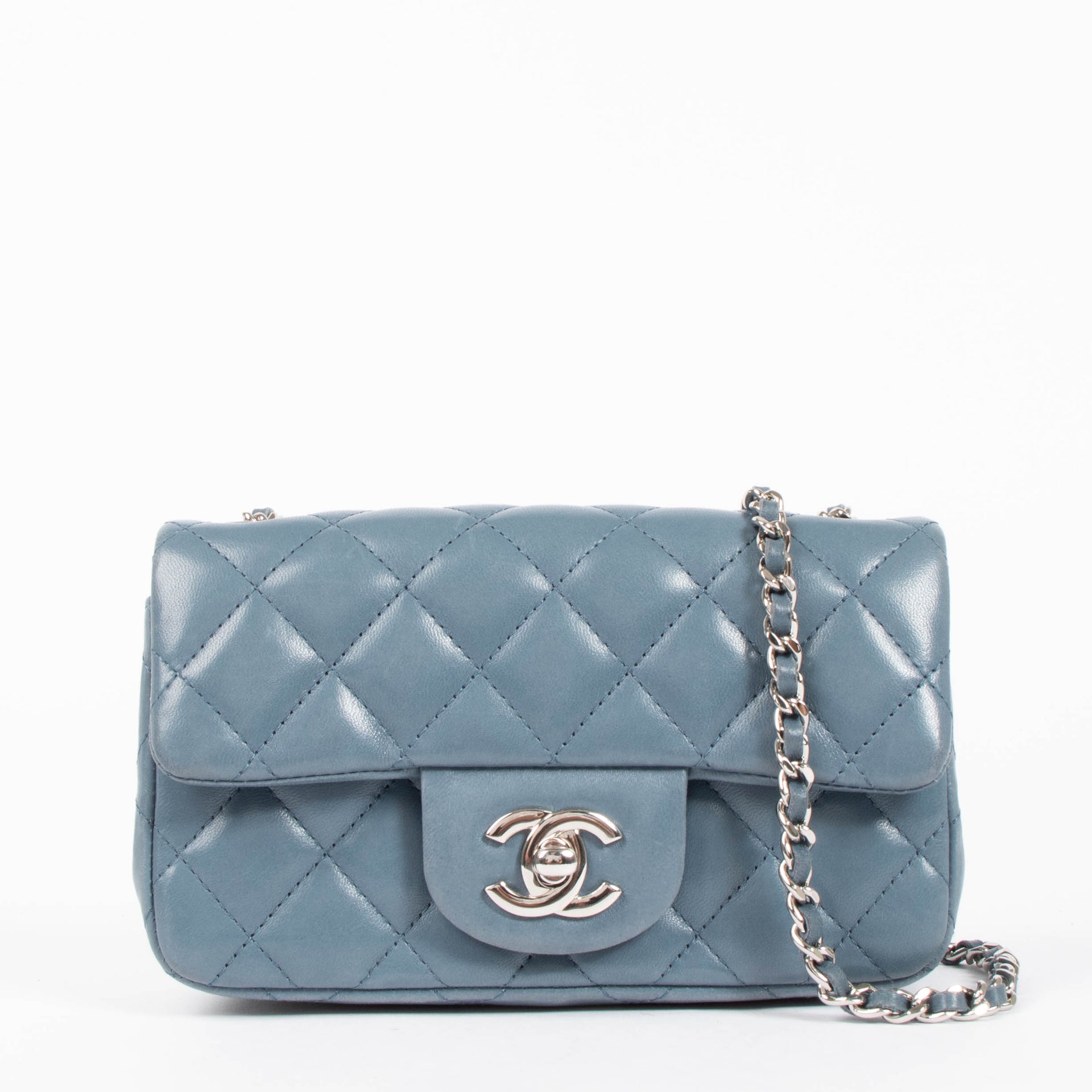Chanel Denim Blue Classic Extra Mini Flap Bag
