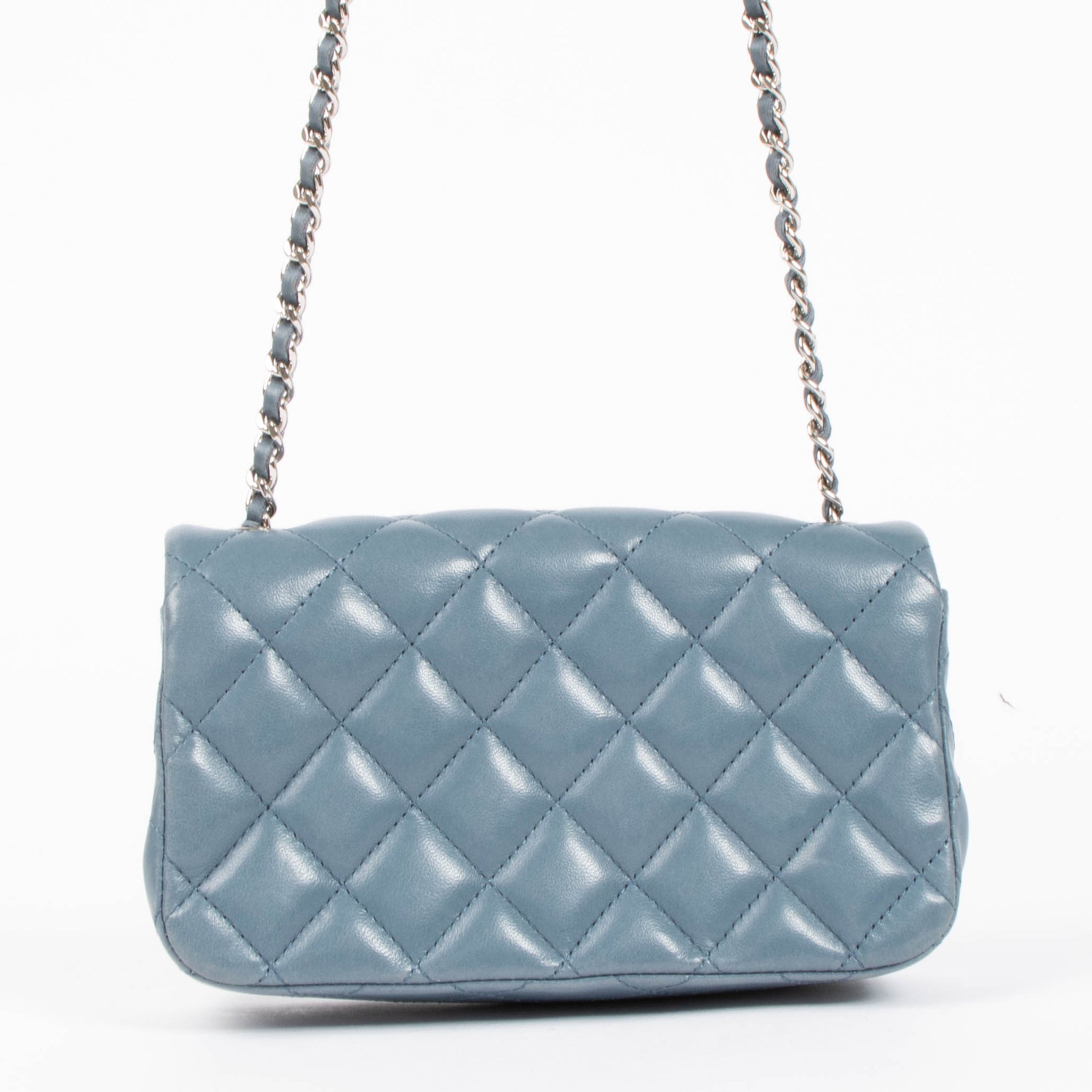 Chanel Denim Blue Classic Extra Mini Flap Bag