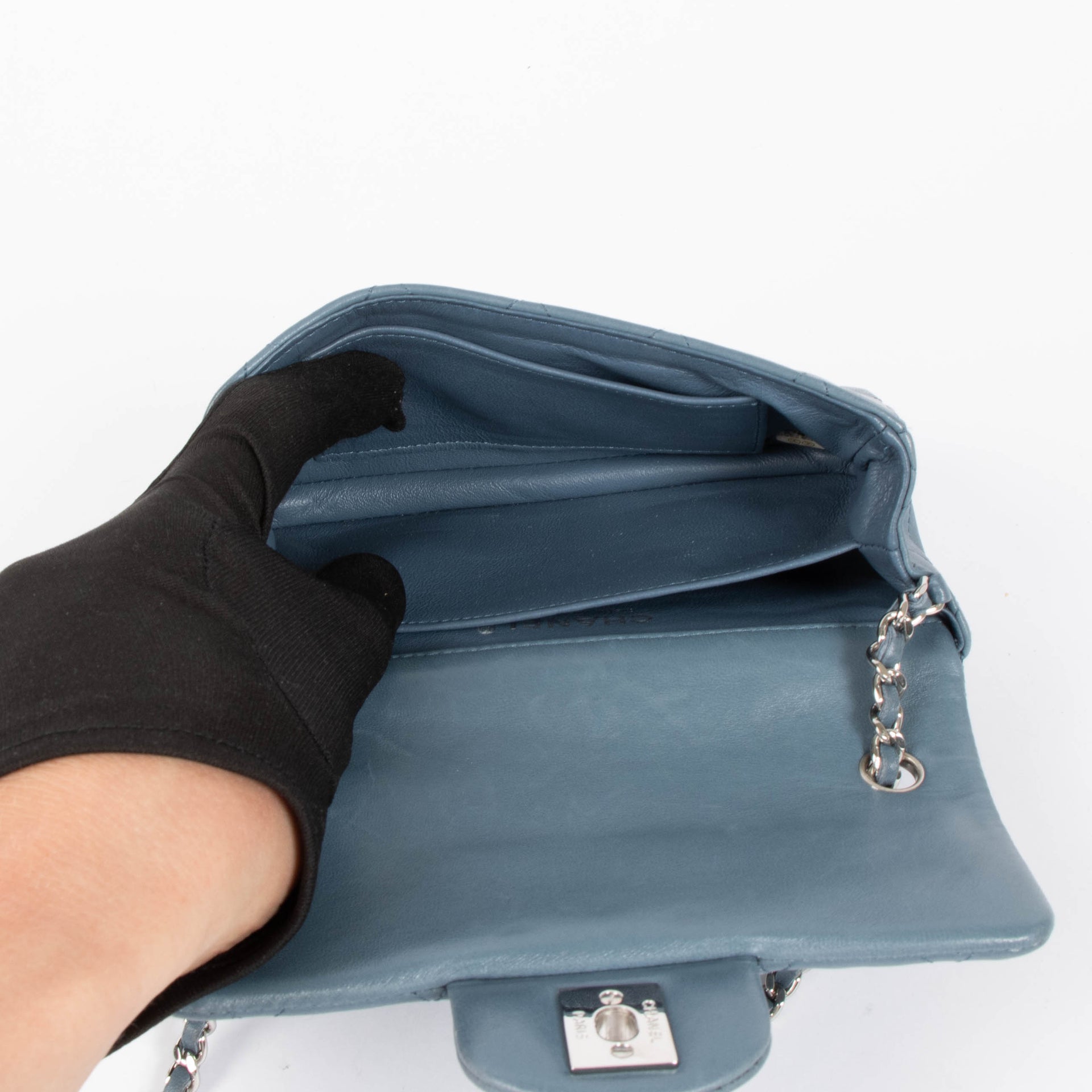 Chanel Denim Blue Classic Extra Mini Flap Bag